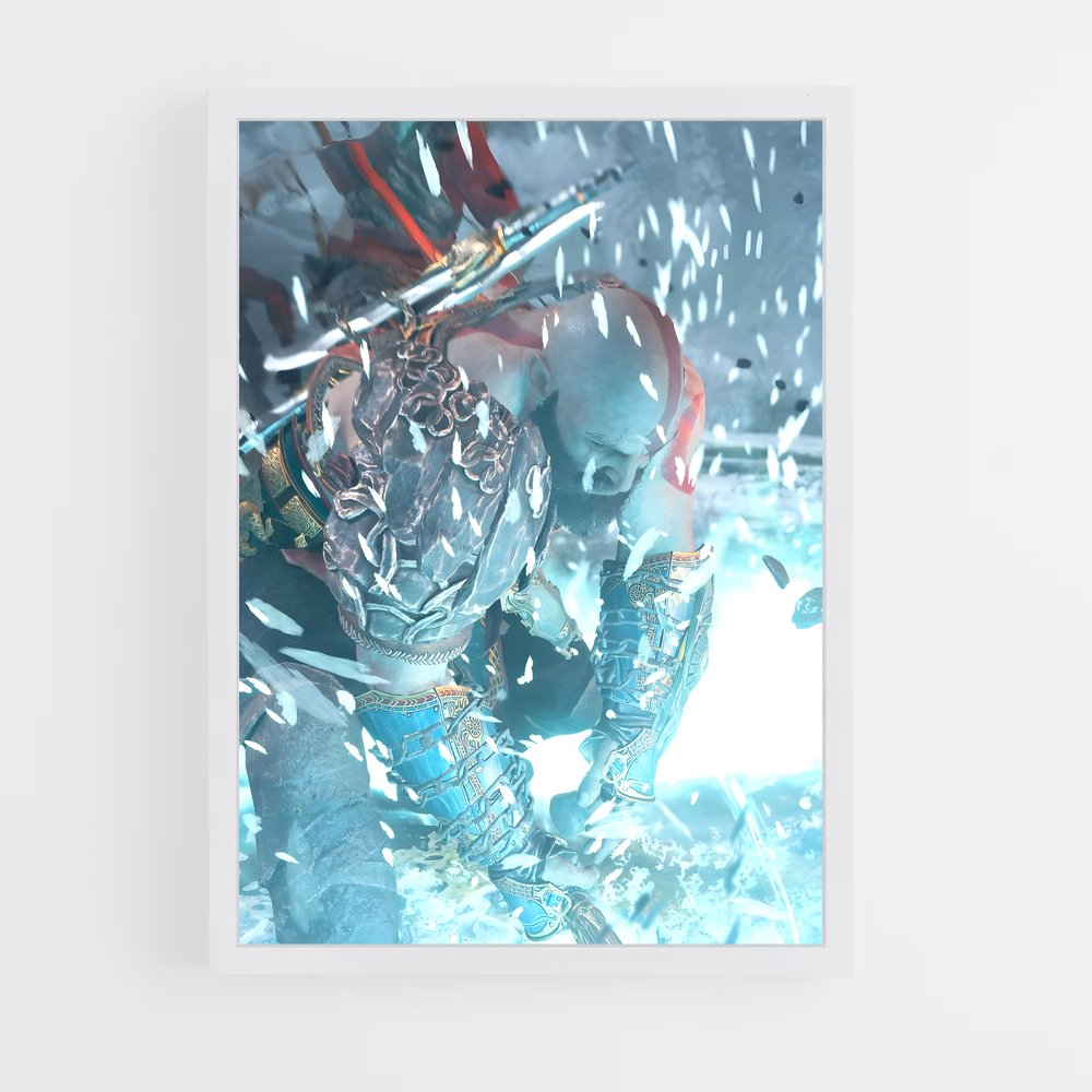 Poster Le Guerrier de l'Ombre – affiche God of War (vue 3)
